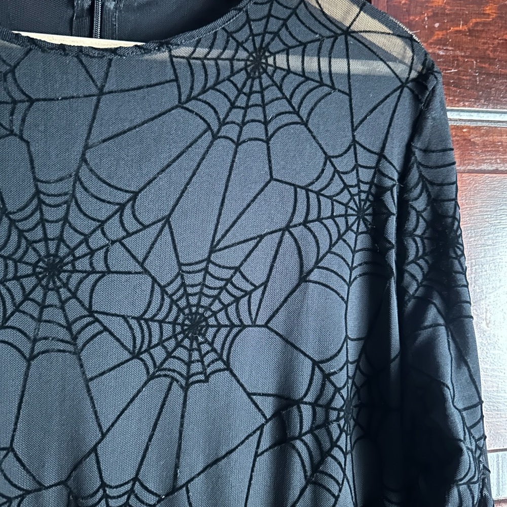 Disturbia Mesh Spiderweb Bodysuit
